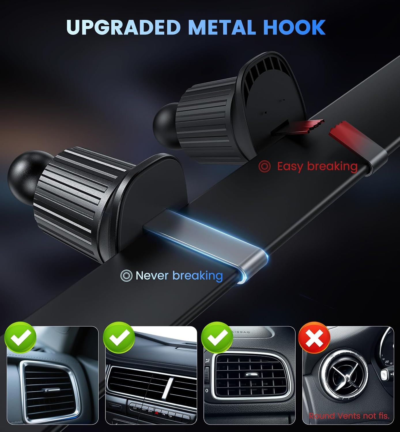 Magnetic Car Mount Charger 15W Magnetic Wireless Car Charger for iPhone 17 Accessories Magnetic Phone Holder for Car 3 in 1 Magnetic Car Mount for iPhone17Pro/16/15/14/13/12 Series Gifts for Men Women