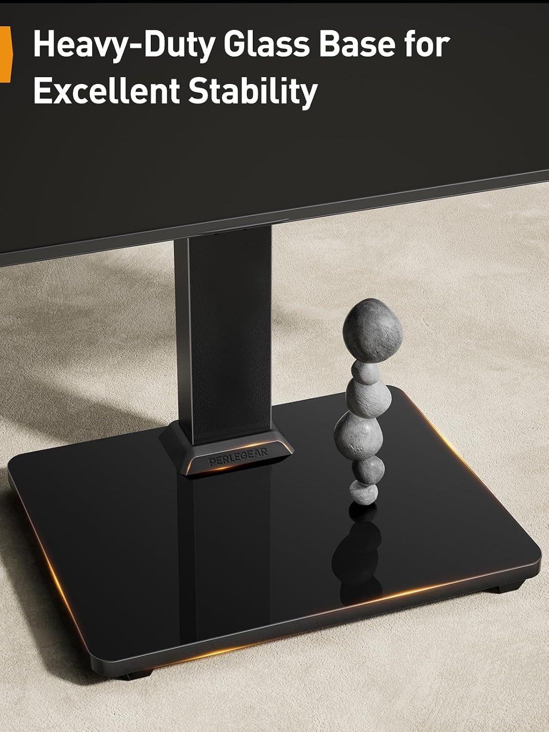 Perlegear Dual Vertical Monitor Stand for 13–40 inch Screens up to 44 lbs