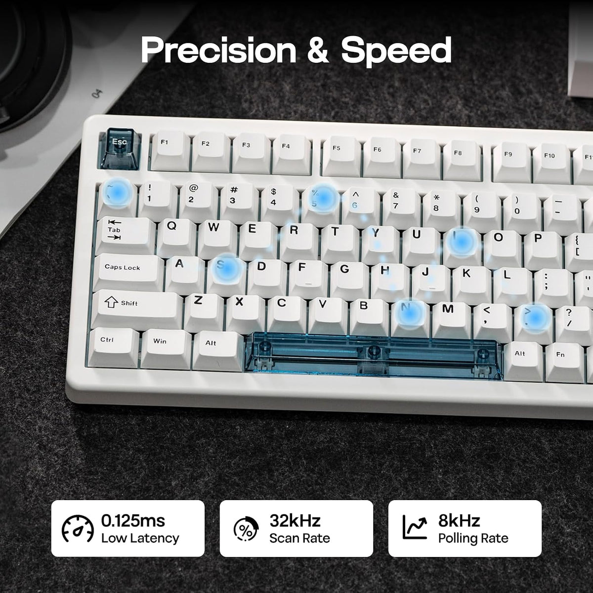 EPOMAKER HE80 Hall Effect Gaming Keyboard, 8K Polling & 32K Scan