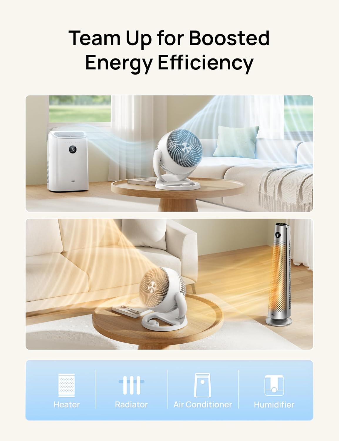 DREO Fan for Bedroom, 12 Inches, 70ft Powerful Airflow, 25db Quiet Table Air Circulator Fans for Dorm Room, 120° Adjustable Tilt, 3 Speeds, Desktop Fan for Home, Office, Kitchen