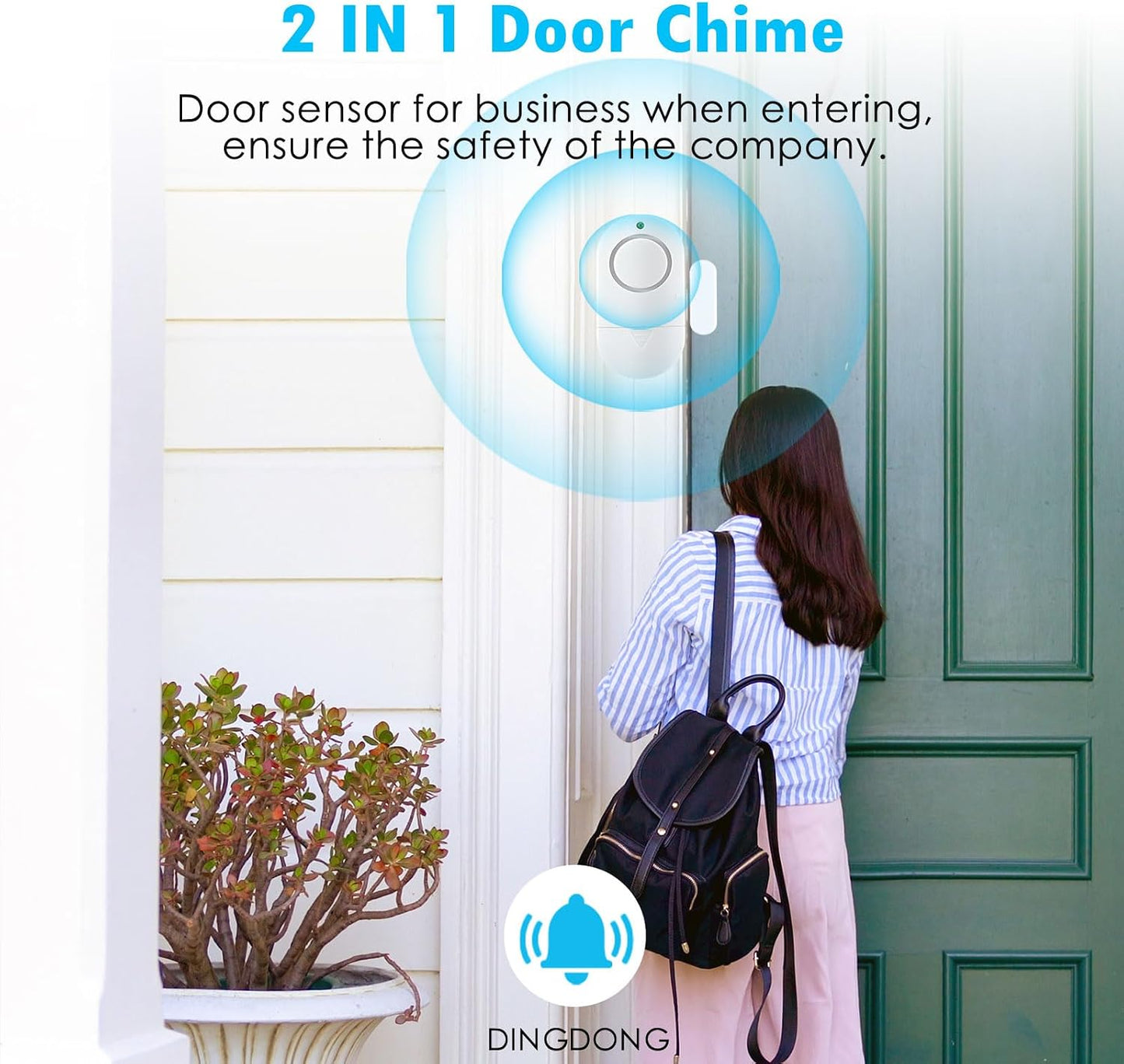 Window Alarm Sensors,120DB Door Alarms for Kids Safety, Door Chime, Burglar Alarm-Window Alarms for Home