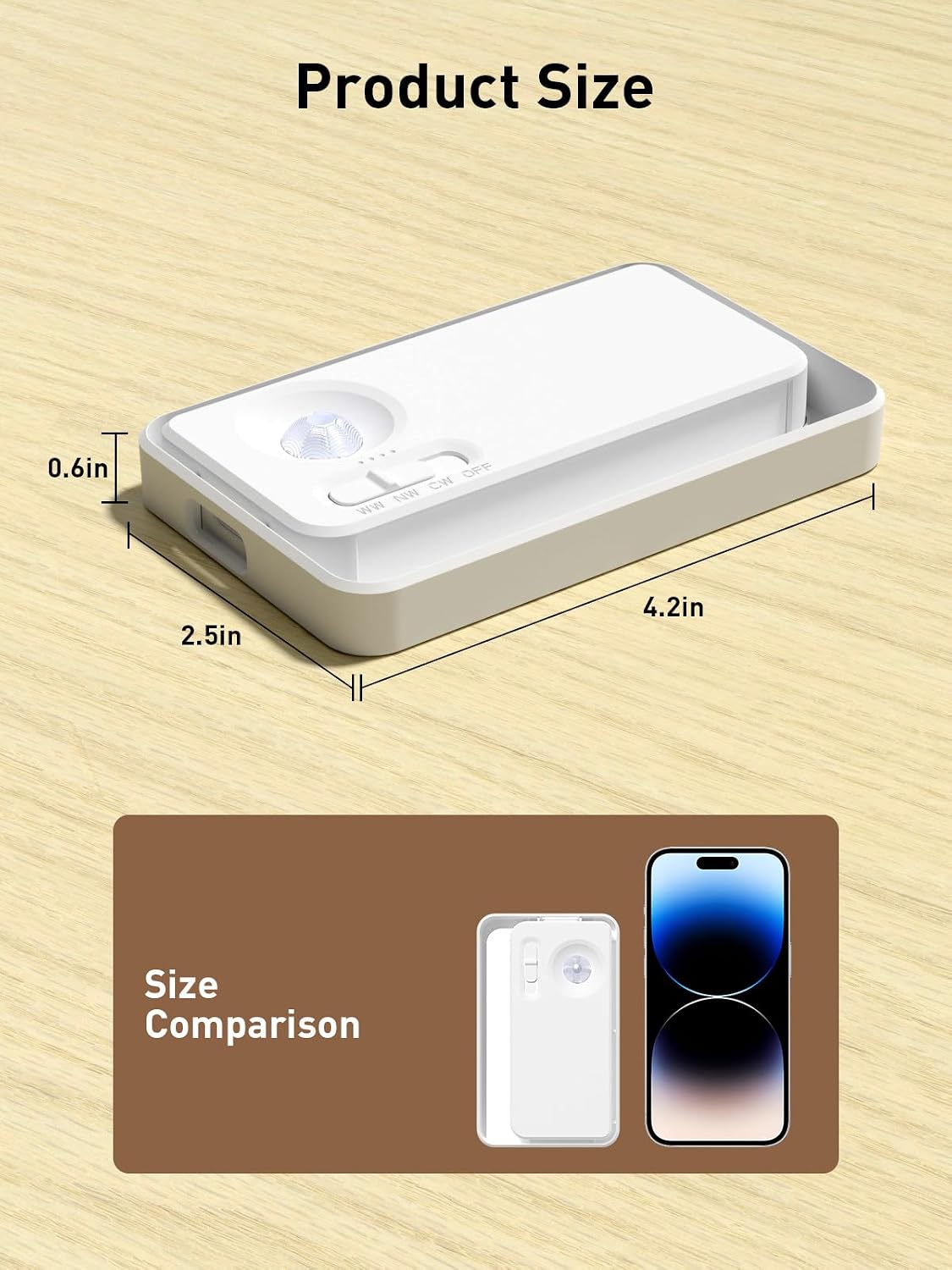 Motion Sensor Night Lights, 1800mAh Sync LED Stair Lights Indoor,3 Packs