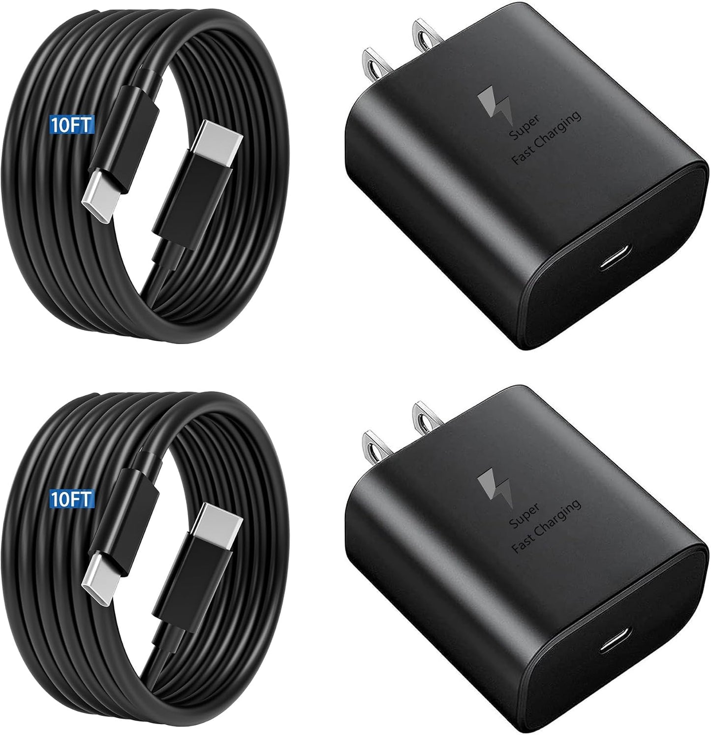 45W Super Fast Charger USB C- 45 Watt Type C Fast Charging Android Phone Charger Compatible with Samsung Galaxy S25 Ultra/S25/S25+/S26/S26+/S26Ultra/S24+/S24 Ultra/S23 Ultra Tab,6ft C Cable