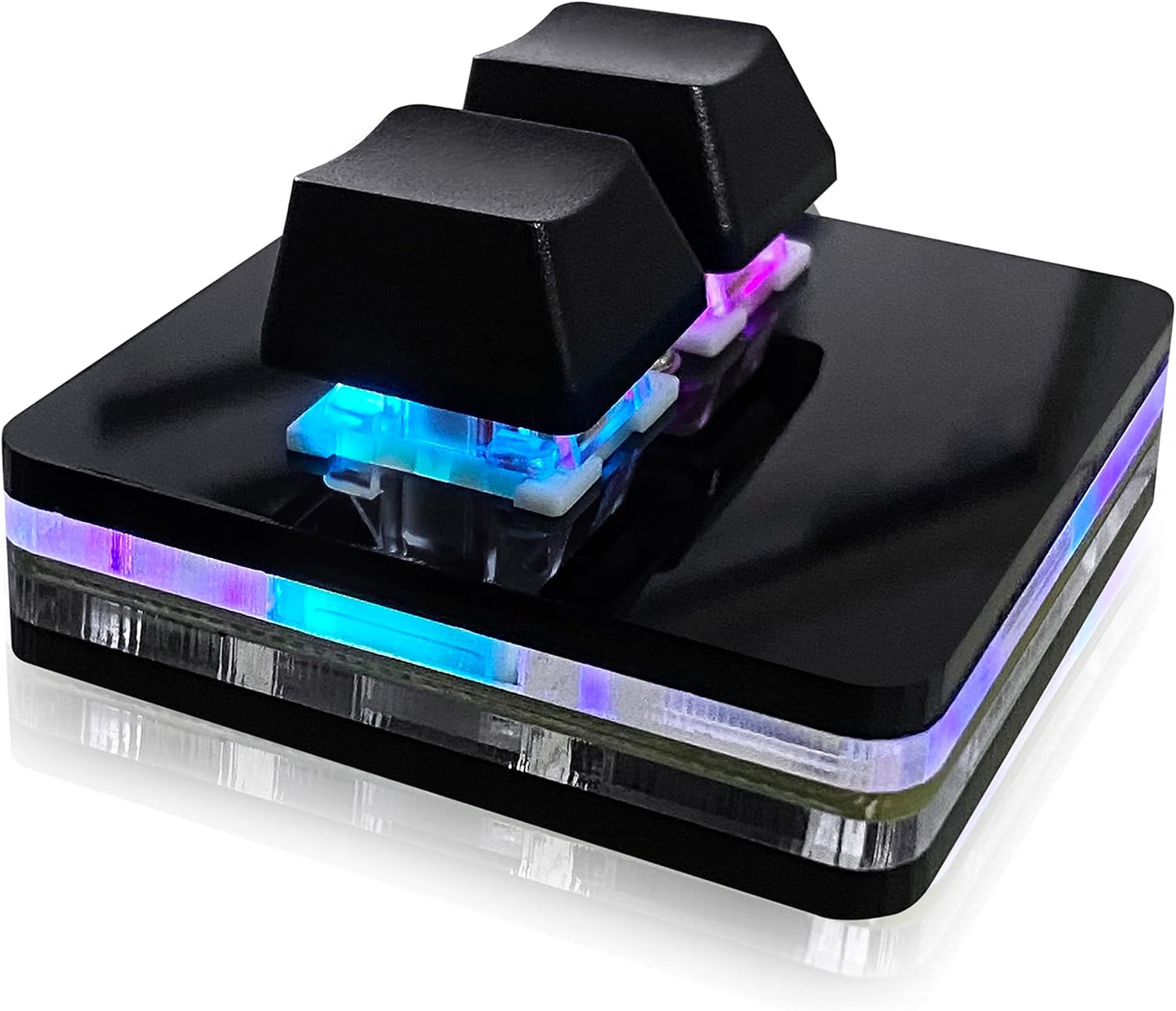BTXETUEL NONO OSU keypad 2-Key Red axis Gaming USB Keyboard,Hotswap Mechanical Keyboard,Mini Mechanica RGB keypad for macros and Rhythm Games. | Hot-swappable Mini Mechanica RGB Keypad for Macros and Rhythm Games Office Work Shortcut Keys