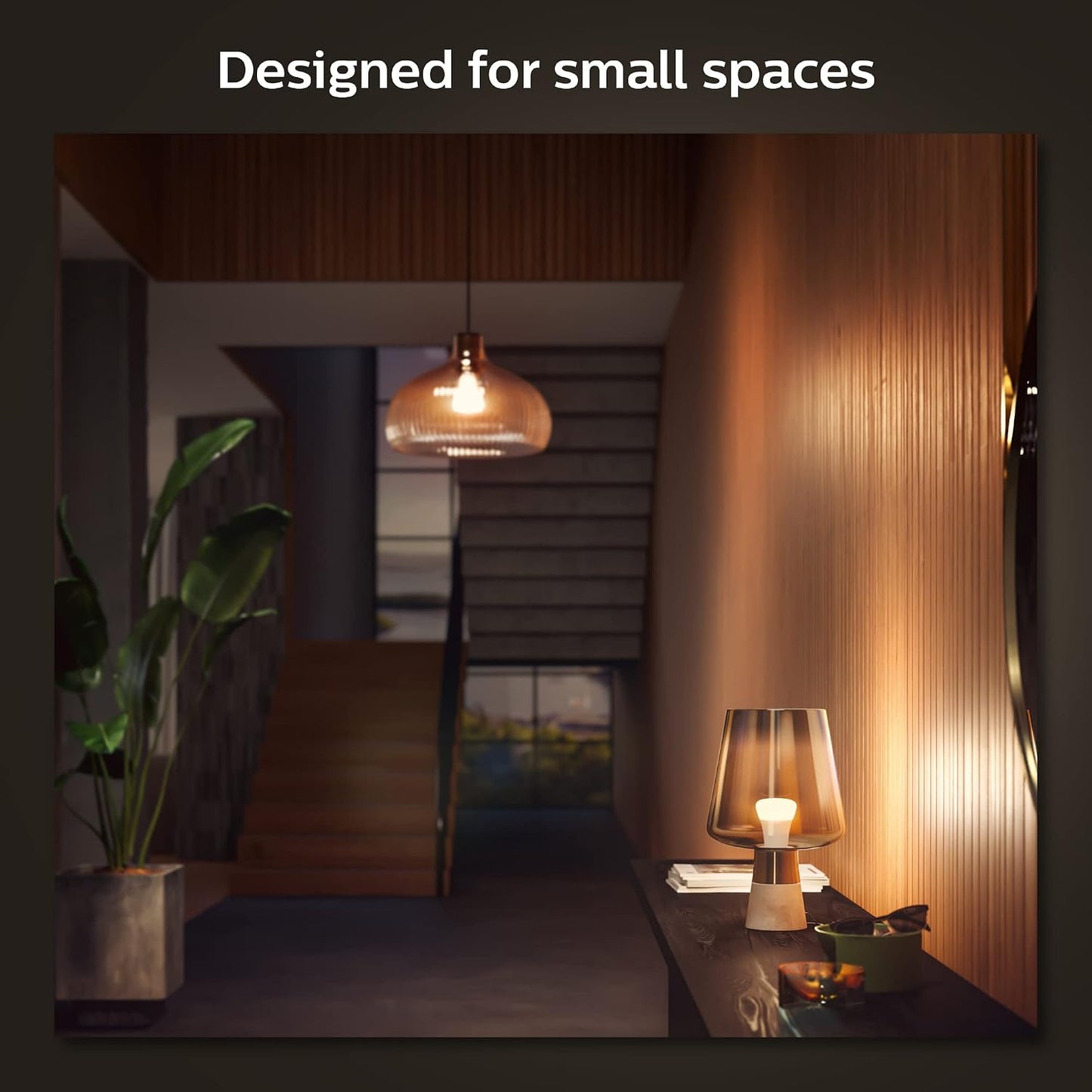 Philips Hue Smart 60W A19 LED Bulb - Soft Warm White Light - 4 Pack - 800LM - E26 - Indoor - Control with Hue App - Compatible with Alexa, Google Assistant and Apple Homekit