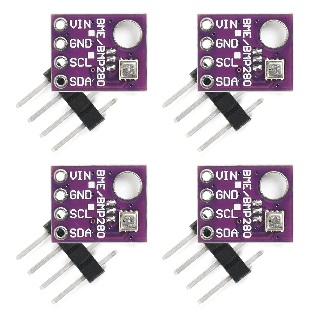 2PCS BME280 5V Sensor Module Atmospheric Pressure Temperature Humidity Sensors I2C SPI Breakout GY-BME280