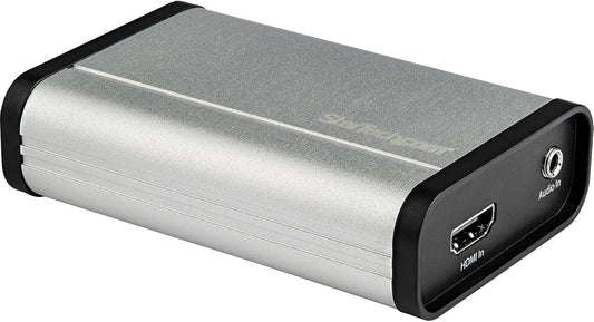 StarTech HDMI to USB-C Video Capture Device, 1080p, 60fps, TAA (UVCHDCAP) | External USB 3.0 Type-C Capture/Live Streaming, Comp with USB-C/USB-A/Thunderbolt 3, HDMI Audio/Video Recorder Adapter