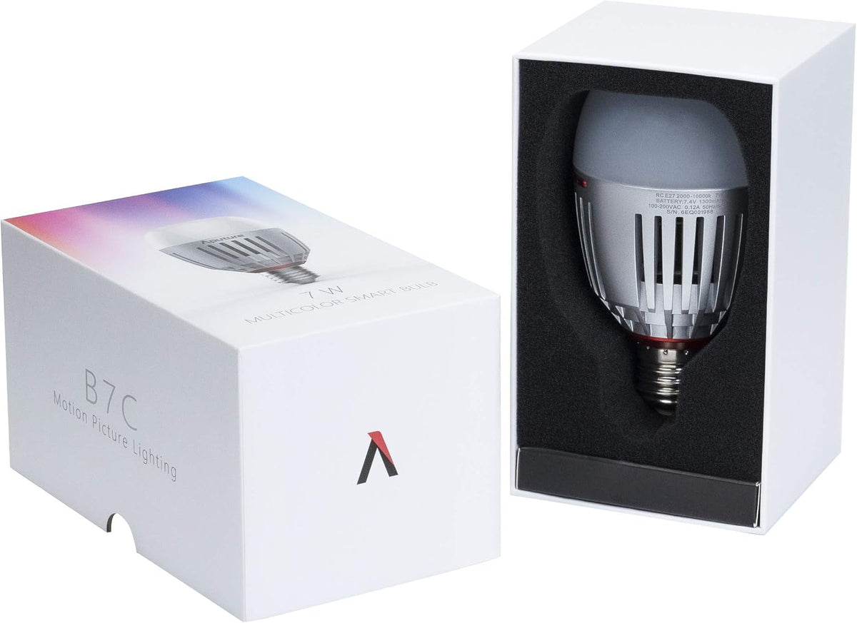 Aputure Accent B7C Smart Led Light Bulbs 7W RGBWW,App Control Video Light