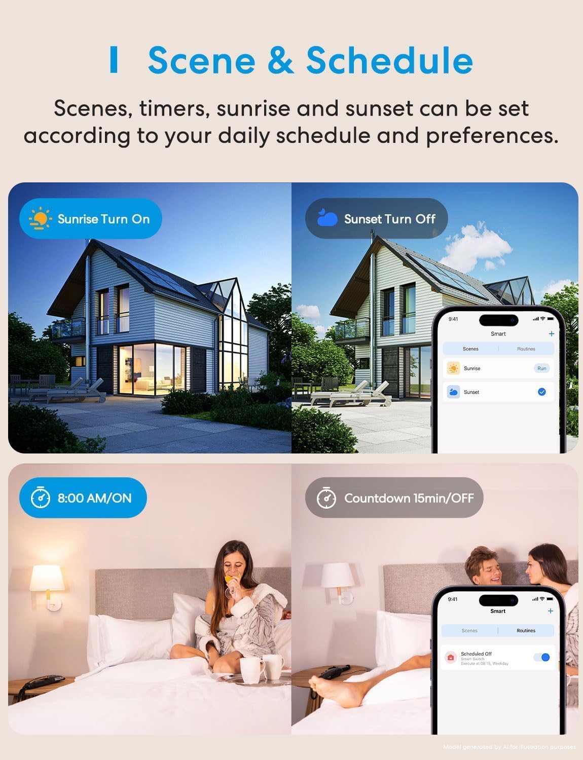 meross 4 Pack 3 Way Smart Switch Smart Light Switch Supports Apple HomeKit, Siri, Alexa, Google Assistant & SmartThings, Wall Switch Neutral Wire Required, Remote Control Timer