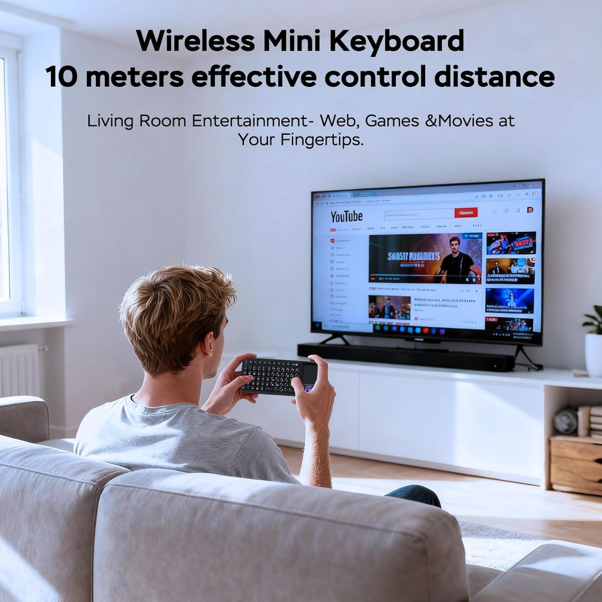All-in-One Mini Keyboard with Touchpad, a Sturdy Aluminum Frame. Rechargeable & Portable. Seamless Connectivity with iPad, Mac, and PC. The Perfect Companion for Smart Home, IT Tech & Field Service.