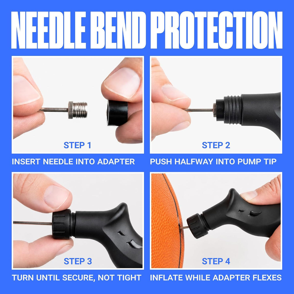 SPORTBIT Adjustable Wrist and Ankle Weights for Women | Hand Pump for Exercise Balls - Volleyball Pump, Basketball Inflator, Ball Air Pump - Goes with 5 Needles Set