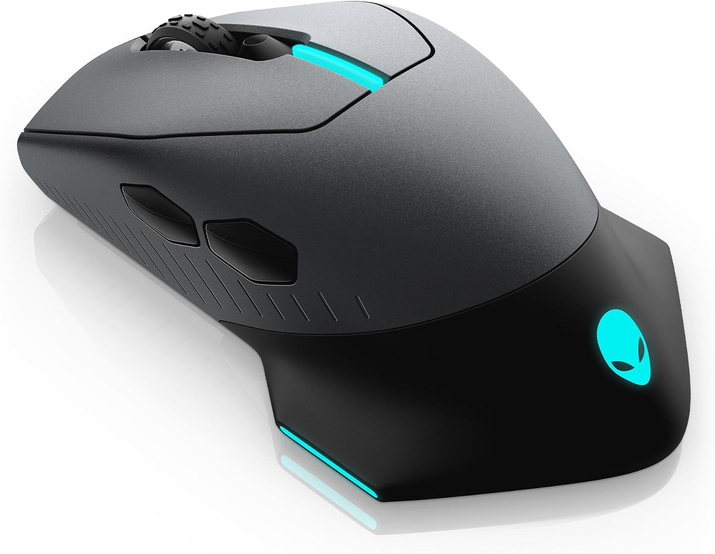 Alienware Wireless Gaming Mouse AW610M, 16000 DPI, 400 IPS, 7 Buttons | USB Wired, Optical Sensor, Programmable Controls, 1000Hz Polling, RGB Lighting, Dark Side of the Moon
