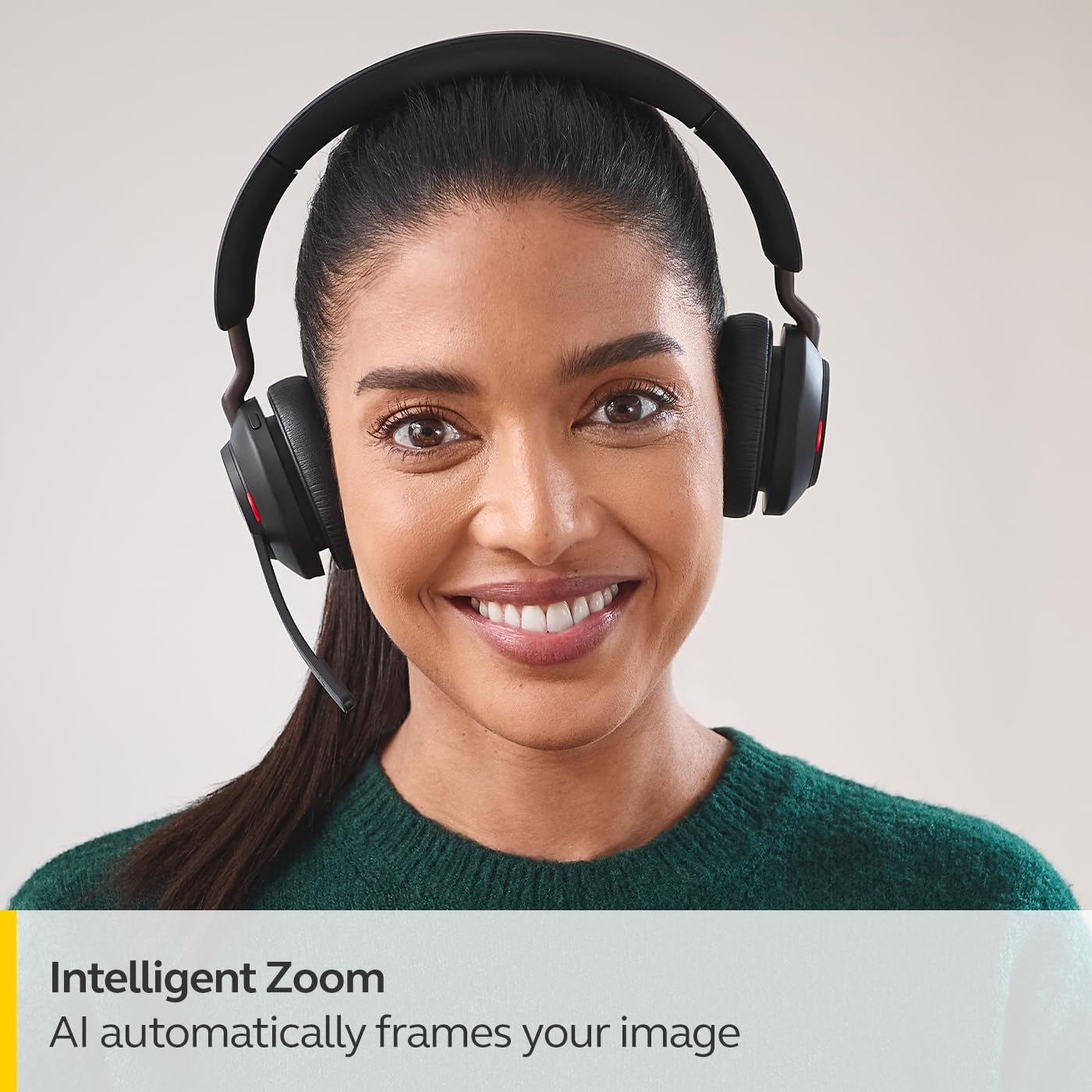 Jabra PanaCast 20 Conferencing Camera - Flexible Plug & Play Personal Video Solution Computer Webcam with AI-Powered 4K Ultra-HD, Intelligent Zoom, and Lighting Optimization - Black