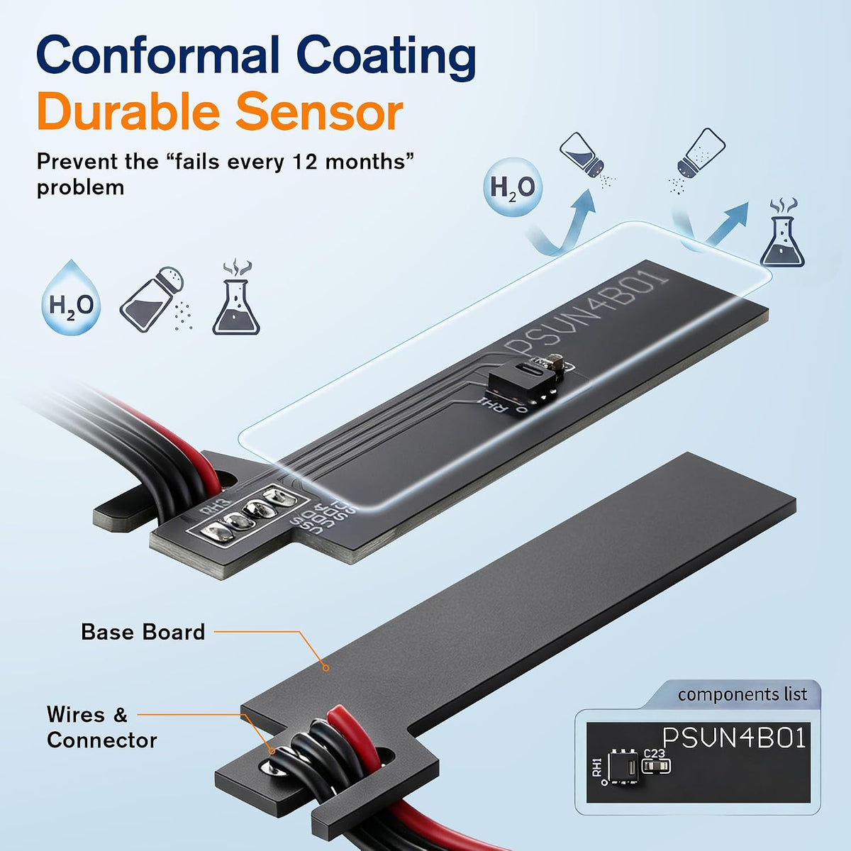Temperature and Humidity Sensor Replacement Compatible with AcuRite 5-in-1
