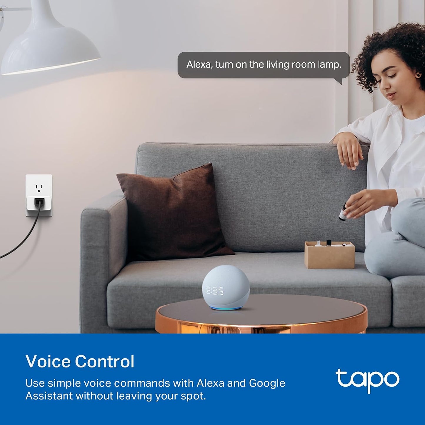 TP-Link 𝗧𝗮𝗽𝗼 Smart Plug Wi-Fi Mini, Energy Monitoring, Compatible with Alexa & Google Home & Samsung SmartThings, Timer, 15A/1800W Max, ETL Certified, 2.4G Wi-Fi Only, Tapo P115(4-Pack)