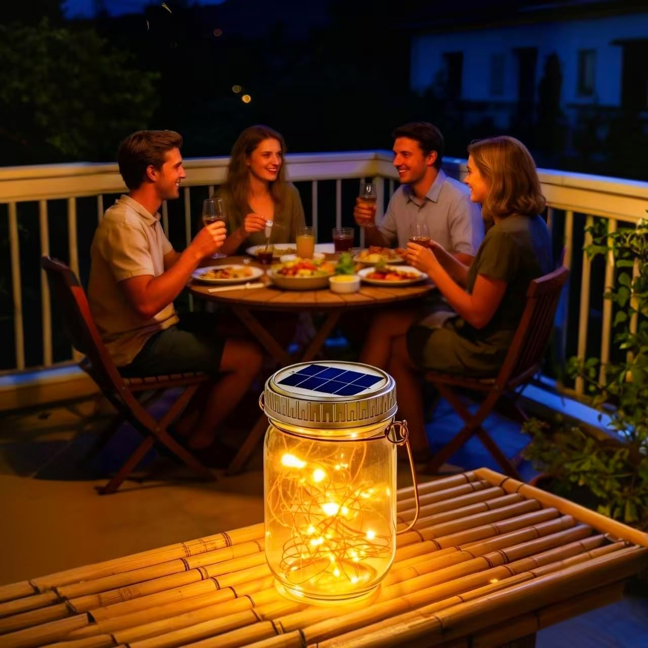 Cooo 12 Pack Gifts for Him Her Solar Lanterns Outdoor Waterproof Upgraded Crystal Glass Solar Mason Jar Lights 30 LED 215% Larger SolarPanel（Just a Little More,Get Double The Delight-Warm White）