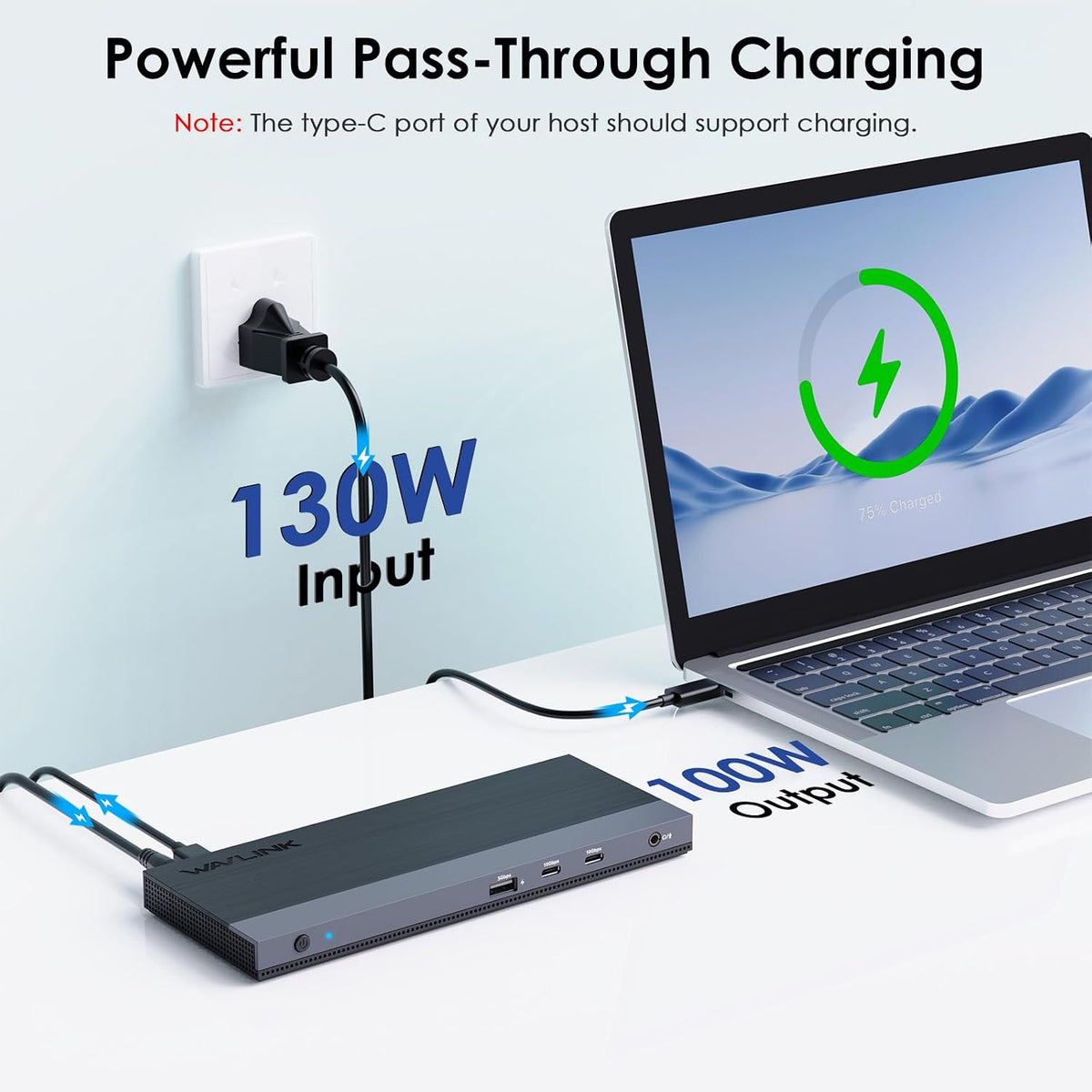 WAVLINK USB C Docking Station Dual Monitor Triple Display for Laptop