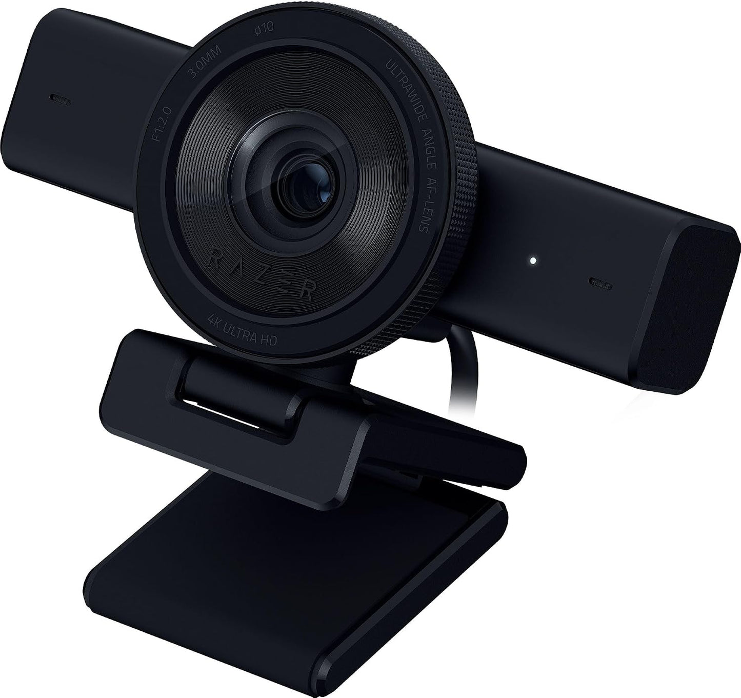 Razer Kiyo V2 Webcam for Streaming and Collaboration 4K 30Fps, Black | AI Powered Auto-Framing, Built-in Microphone, Ultrawide Angle Lens, Privacy Cover, Works with OBS, Discord, Zoom, Teams