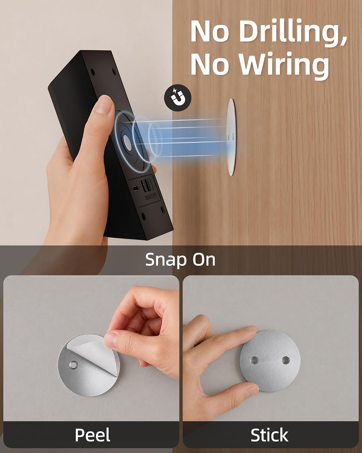 EZVALO Motion Sensor Wall Light with Remote Control, Rechargeable Wall Sconce, 3 Color Temps, Dimmable, Magnetic, LED Indoor Wireless Wall Lamp, 4000mAh, for Hallway, Stair, Entryway, Renters