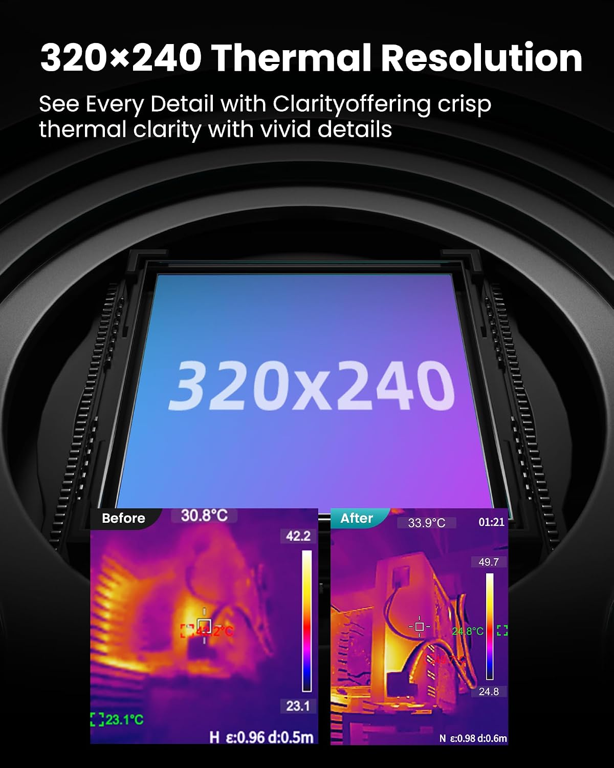 MiLESEEY TR20 Pro Thermal Imaging Camera, Handheld Infrared Imager