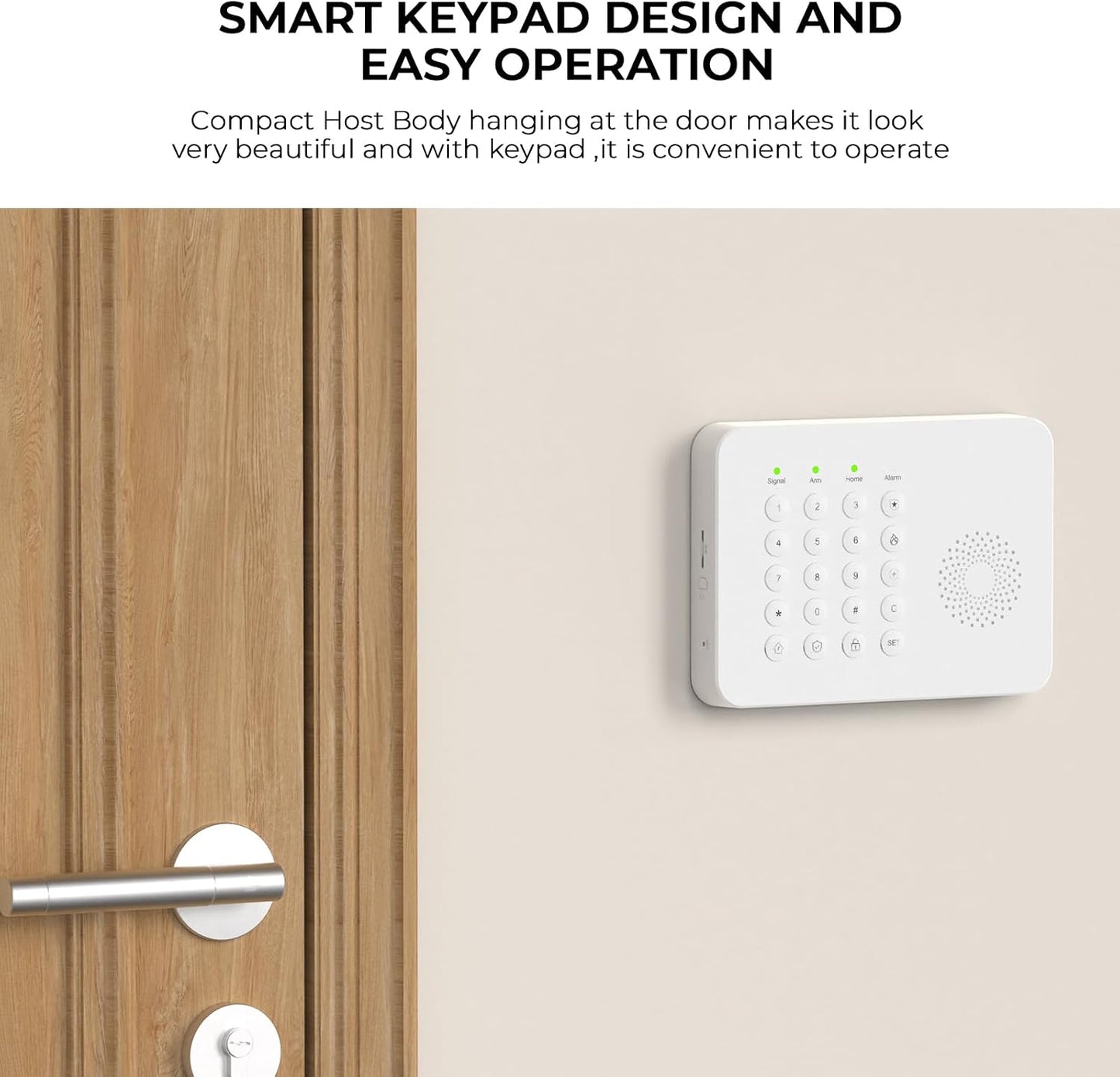 PGST Home Security Alarm System,Wireless Home Security Systems with DIY Expandable Door Sensor,Motion Detector,4G GSM/Tuya App Alerts,Compatible with Alexa for Villa,Apartment (A02F-US-D)