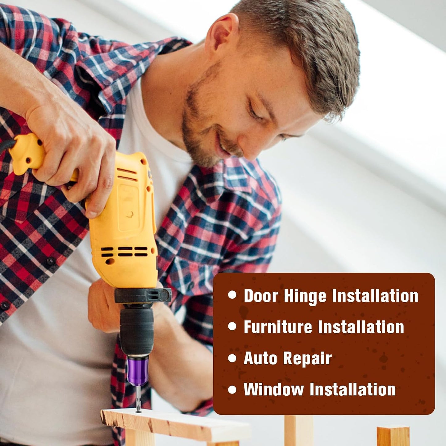Magnetic Screw Ring, 1/4", for Use with Electric Drills, 3PCS | Magnetic Attachment, Enhanced Magnetic Strength of the Bit, Removable