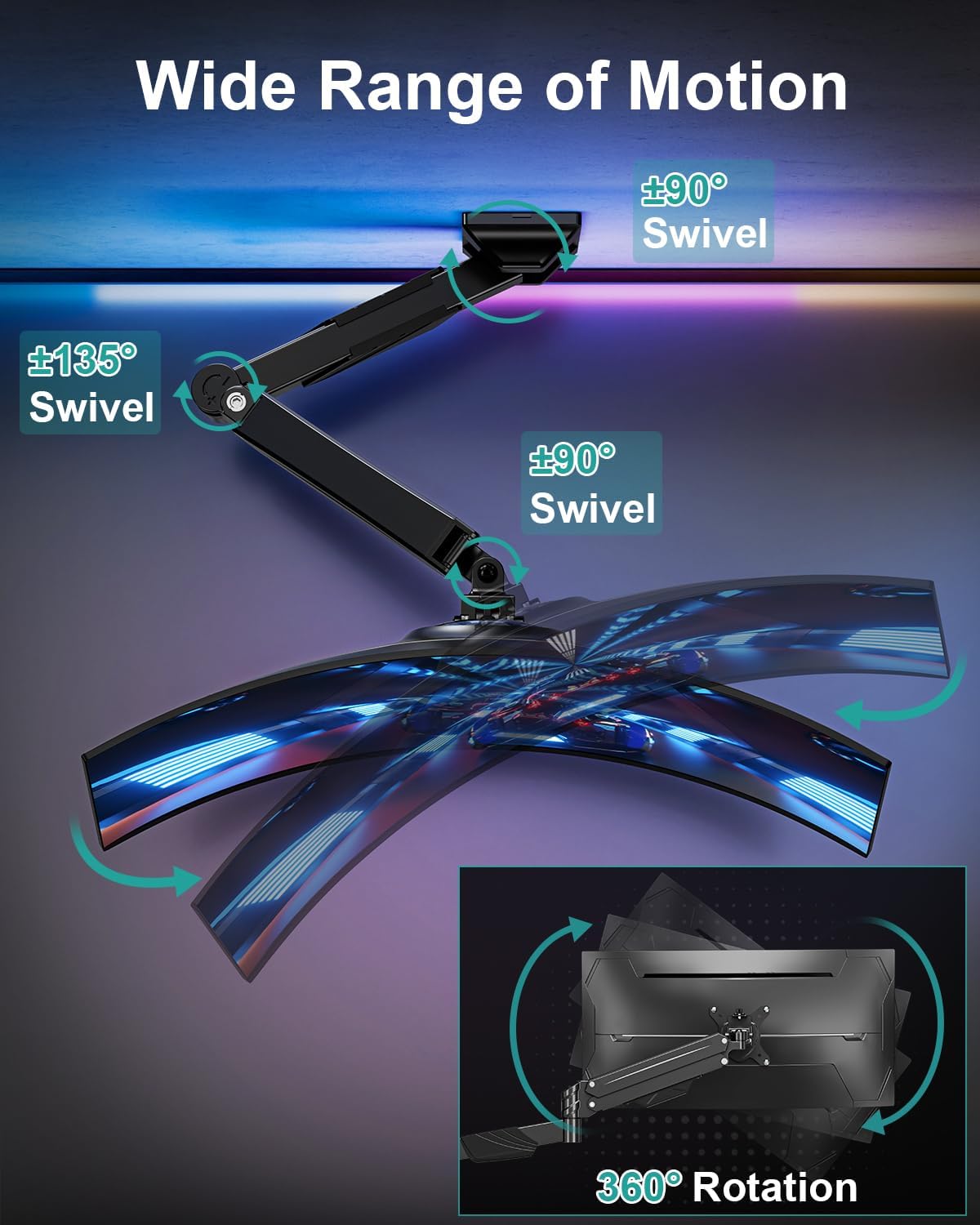 MOUNT PRO Monitor Wall Mount for Max 43" Ultrawide Screens