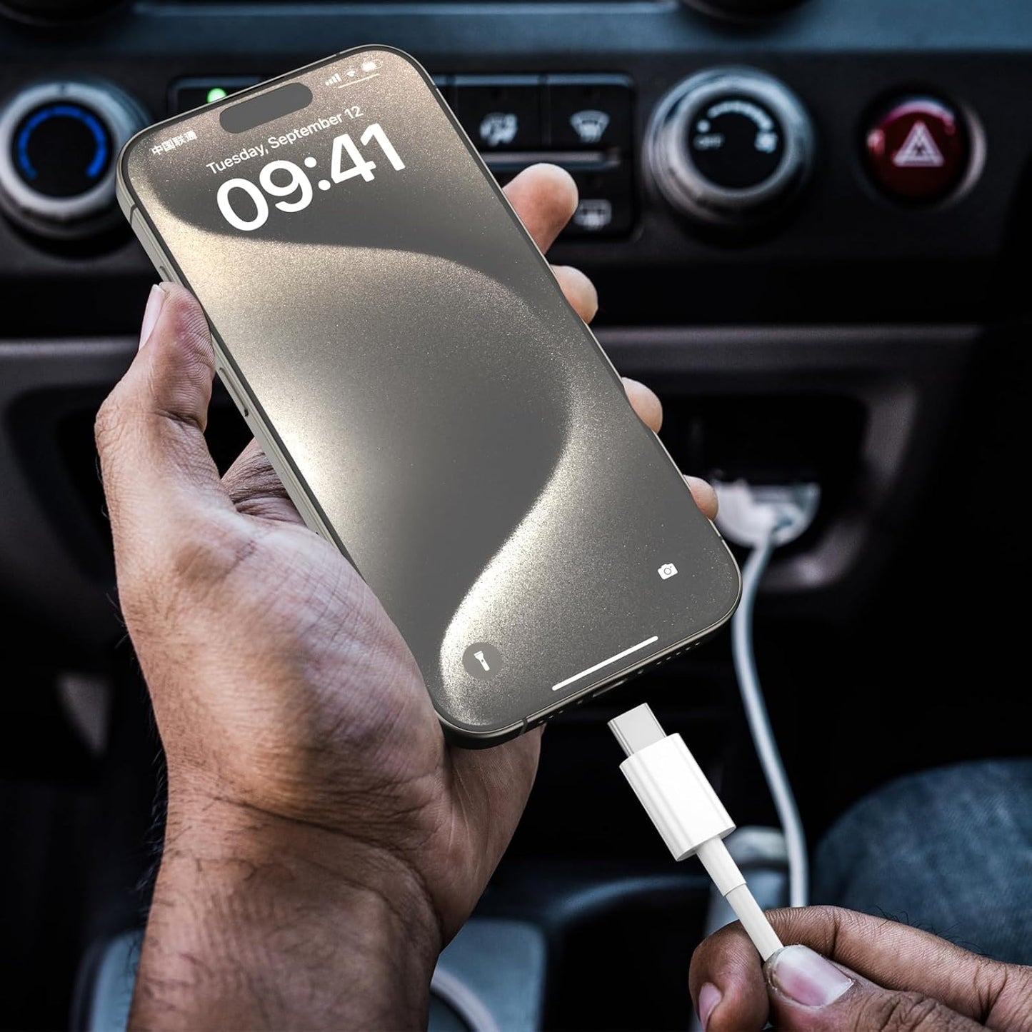 Car Carplay Cable for iPhone 17/16/15,iPhone 16/15 Plus17/16/15 Pro 17/16/15Pro Max charger ,USB A to USB C for Carplay USB C Cord, iPad USB C Cable 10th, iPad Air Car Charger Cable Cord 6FT (White)