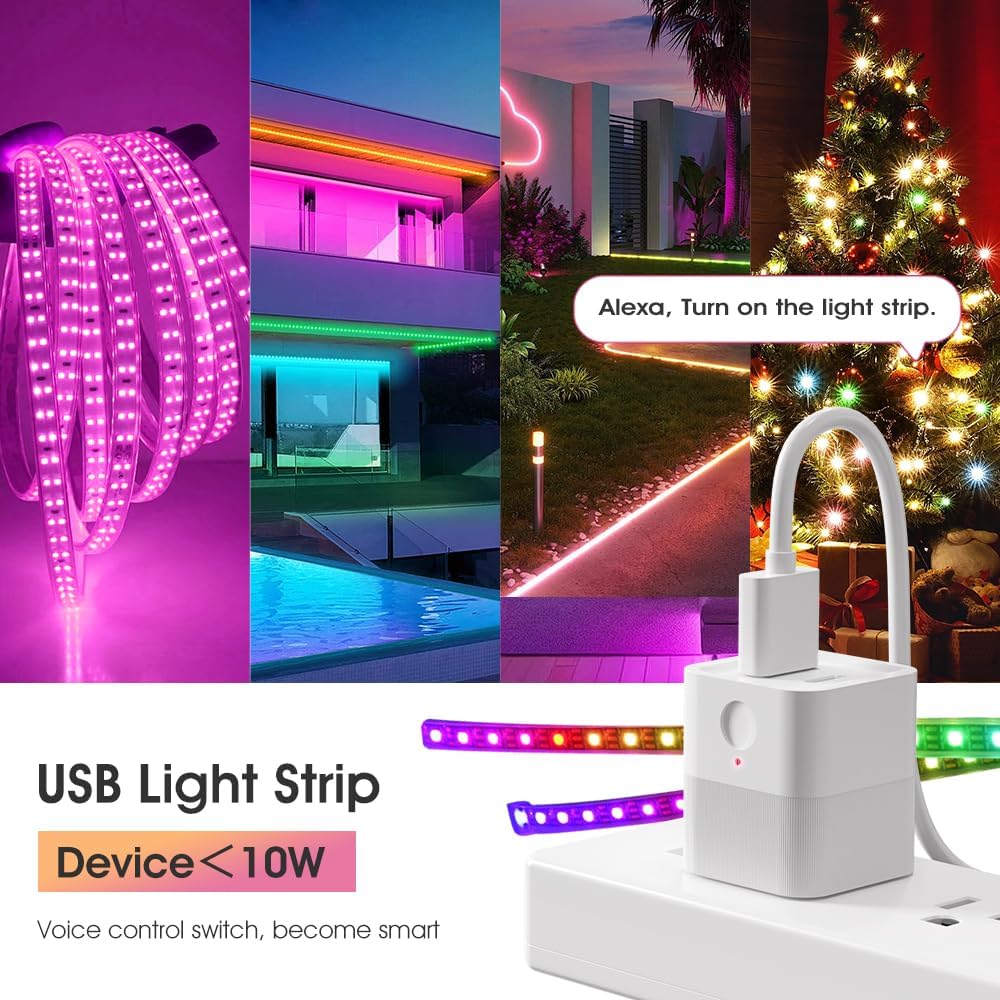 eWelink app Micro WiFi USB Type C Adaptor, Smart 5-12V DC Outlet Switch,Remote Timer Your USB Device by Phone app,Compatible with Alexa Google Home