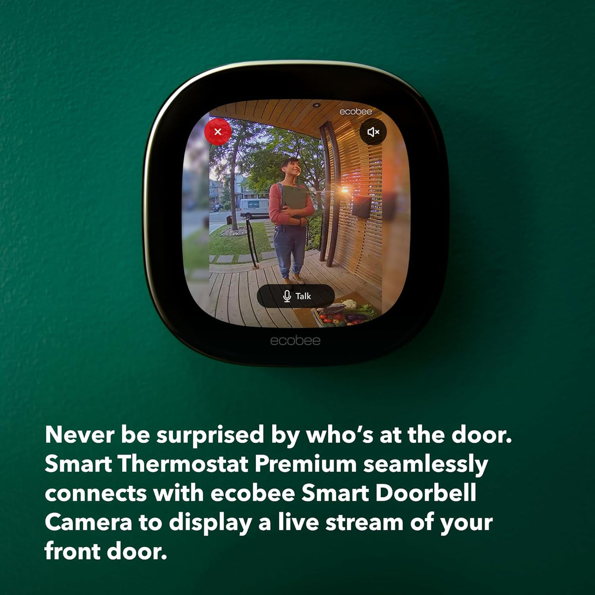 ecobee Smart Thermostat Premium - WiFi, Siri &amp; Alexa Built-In, Smart Sensor | Air Quality Monitor. Works with Alexa, Siri and Google Home. Live view from your ecobee Doorbell. Energy Saving thermostsat