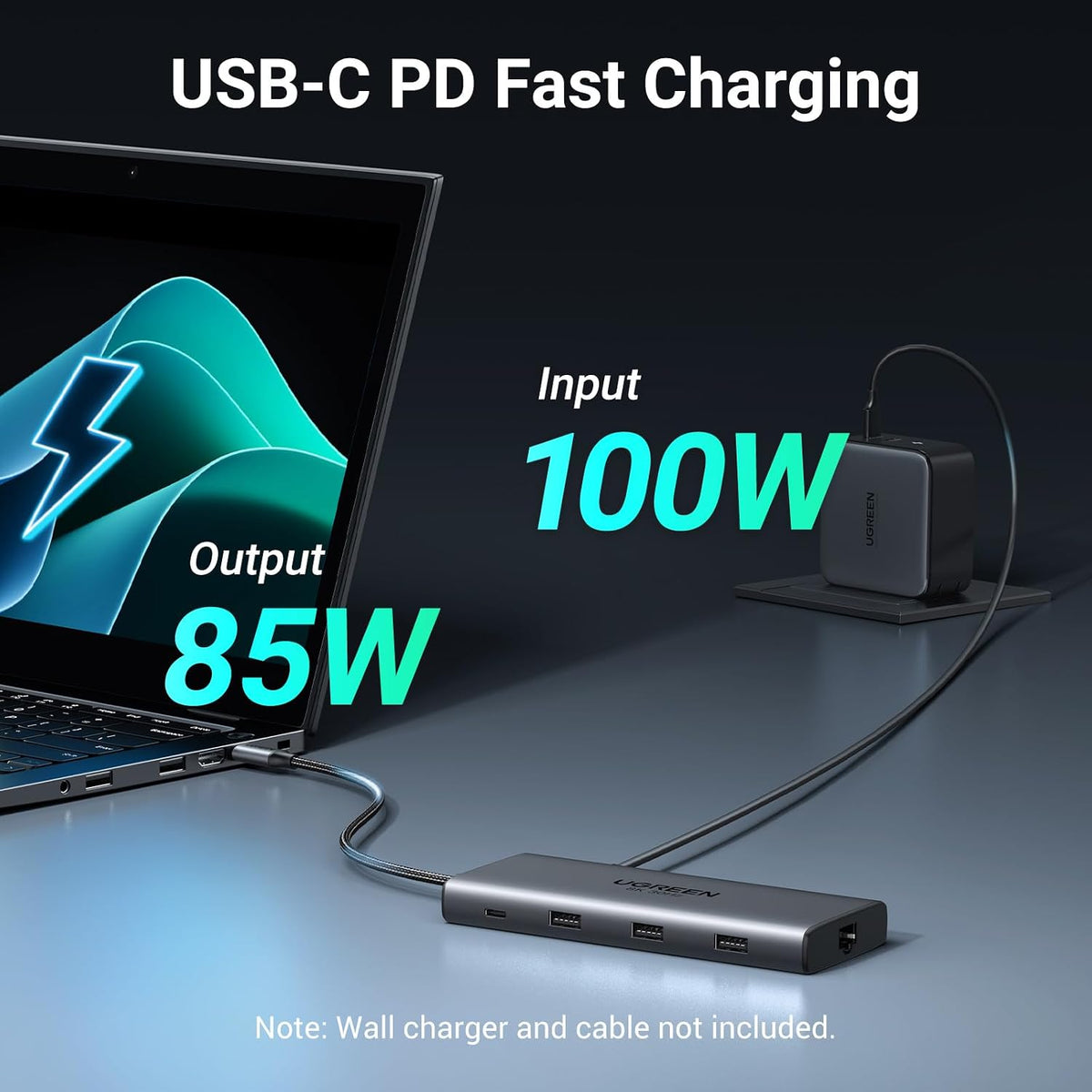 UGREEN USB C Docking Station Dual Monitor, 10-in-1 Laptop Dock with 2 HDMI | 2x HDMI, Single 8K, 100W PD, 1Gbps Ethernet, 4x 5Gbps USB-A/C Data, SD/TF, Revodok Pro Aluminum USB-C Dock for Dell/HP/Lenovo