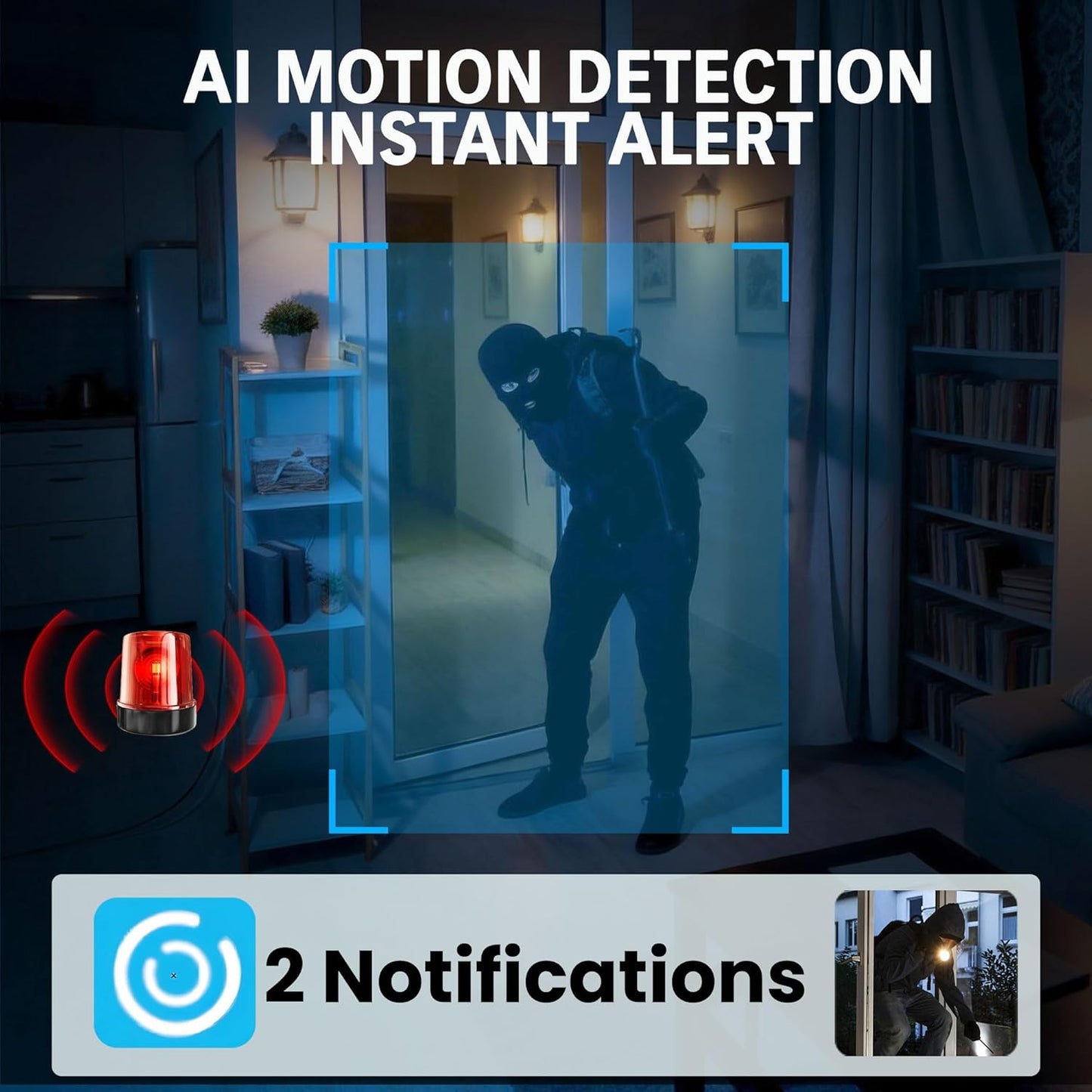 aidowocam 2026 Upgraded 4K HD Mini Security Camera, Wireless WiFi Indoor Nanny Cam with Night Vision, Motion Detection, Remote Viewing & 100-Day Battery Life
