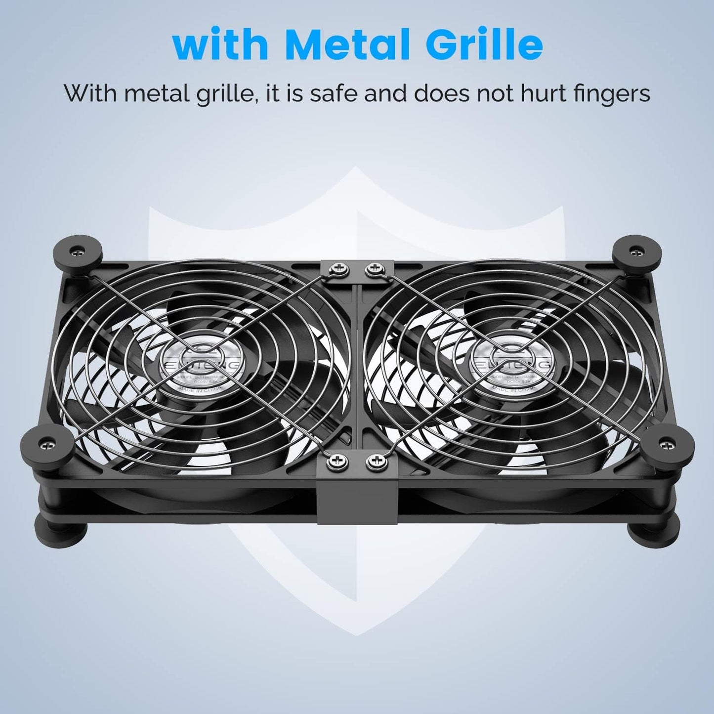 ELUTENG Dual USB Computer Cooling Fan High Speed 120mm Fan Adjustable 5V USB Port Heatsink Cooling Fan 12cm for Laptop Receiver DVR PlayStation Xbox Desk Computer Cabinet Cooling