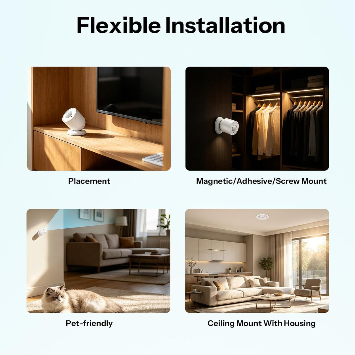 SONOFF SenseGuard SNZB-03PR2 Zigbee Motion Sensor with Light Sensor for Light Control, Alarm System, Automation, Illuminance History, Compaitble with Home Assistant, Alexa, SmartThings
