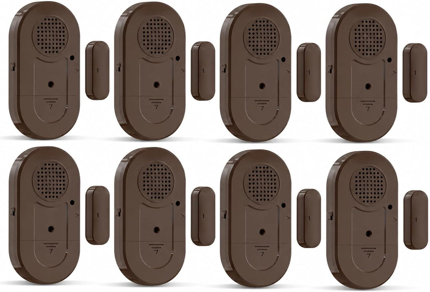 Sanjie Door Window Alarm Sensors, 5 Pack, 125dB, Volume Control | 125dB wireless sensors alert when doors or windows open, with adjustable volume, easy installation and long battery life