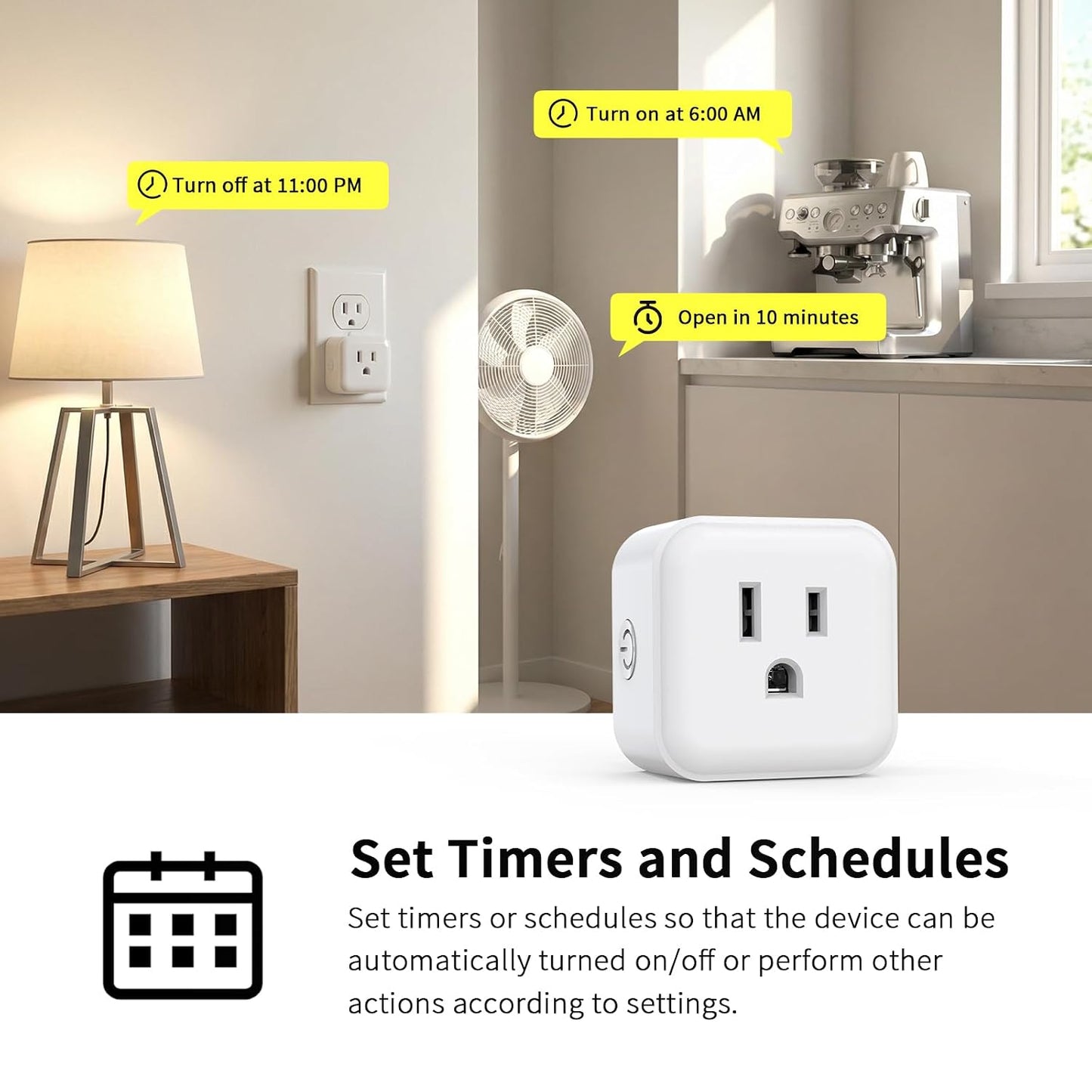 Minoston Smart Plug, 15A Mini Z-Wave 800 Series Plug-in Socket with Built-in Repeater andRange Extender, Z-Wave Hub Required, Compatible with SmartThings, Wink, FCC and ETLListed, MP21Z