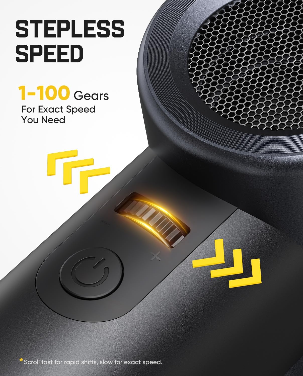 Fanttik B11 Pro Max Electric Air Duster (Black) | 150000RPM Brushless Motor, 100-Speed Adjustable, One-Tap Booster, 28.08Wh Rechargeable Battery for PC, Car & Home