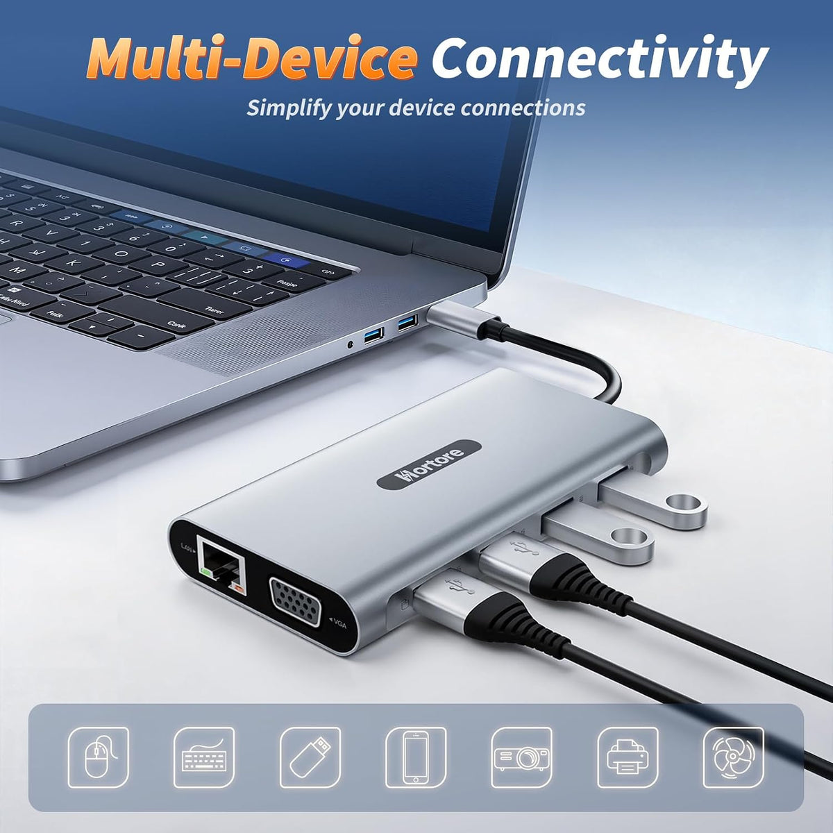 Docking Station USB C Hub Multiport Adapter Triple Display