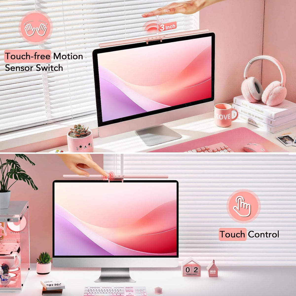 LED Monitor Light Bar, Computer Monitor Lamp for Home Office & Gaming