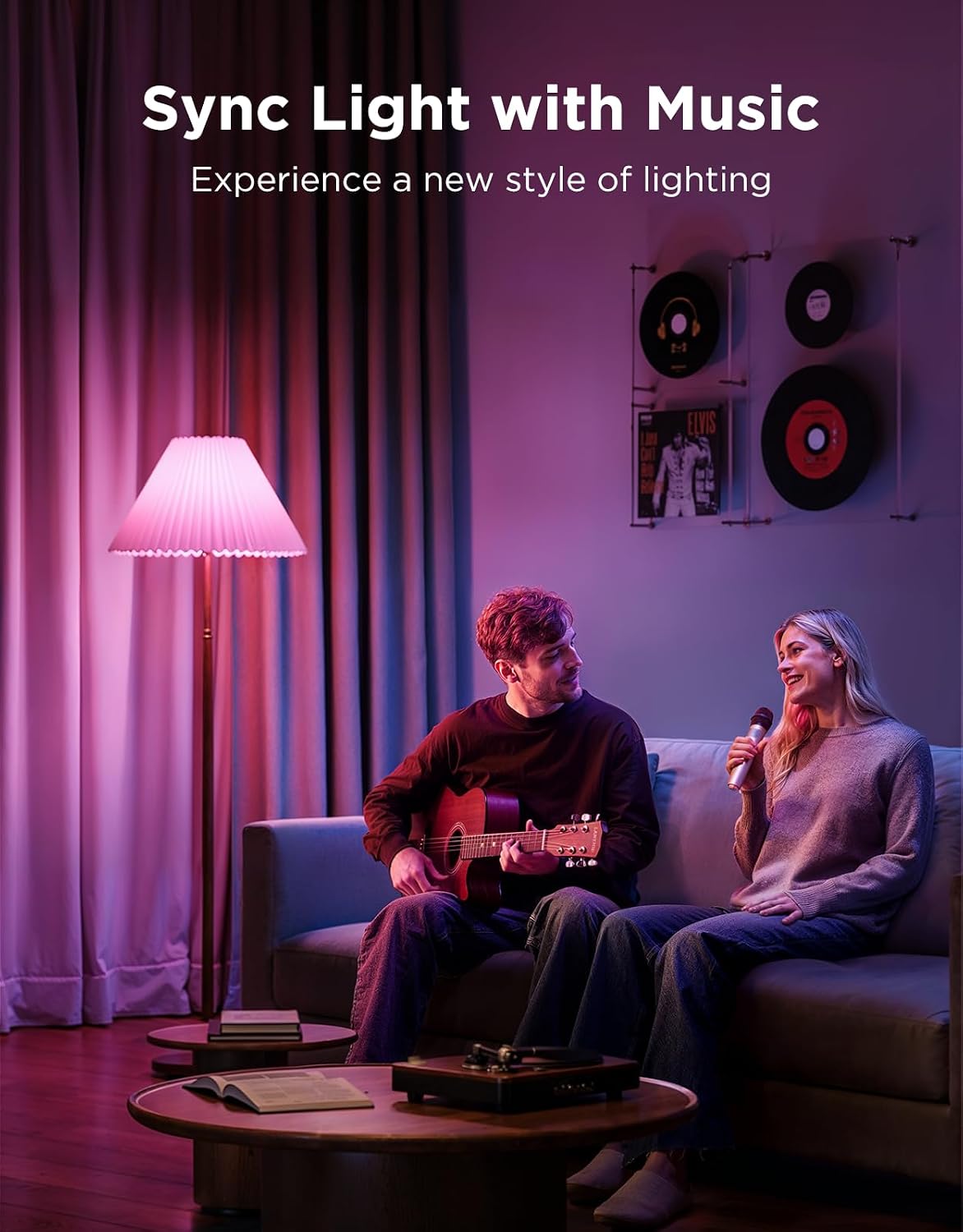 Govee BR30 Smart Light Bulbs 850 LM, RGBWW E26 Base 4 Pack