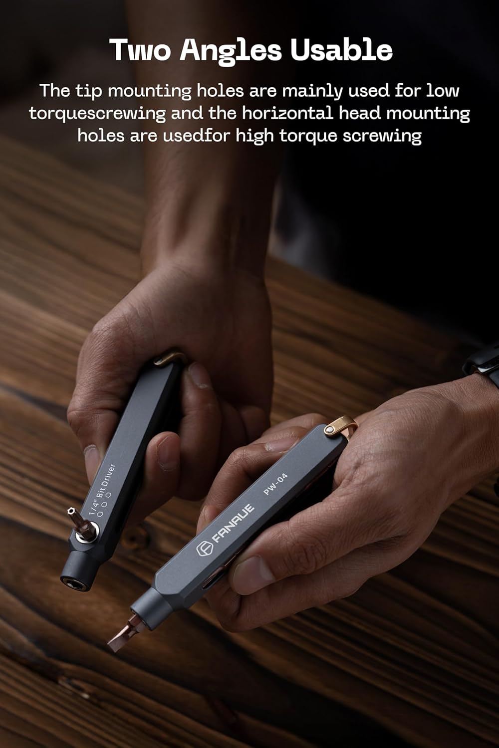 FANAUE Magnetic Screwdriver Set Durable EDC Portable Screwdriver with Side Storage for Electronics Repair DIY Compact Pocket Screwdriver
