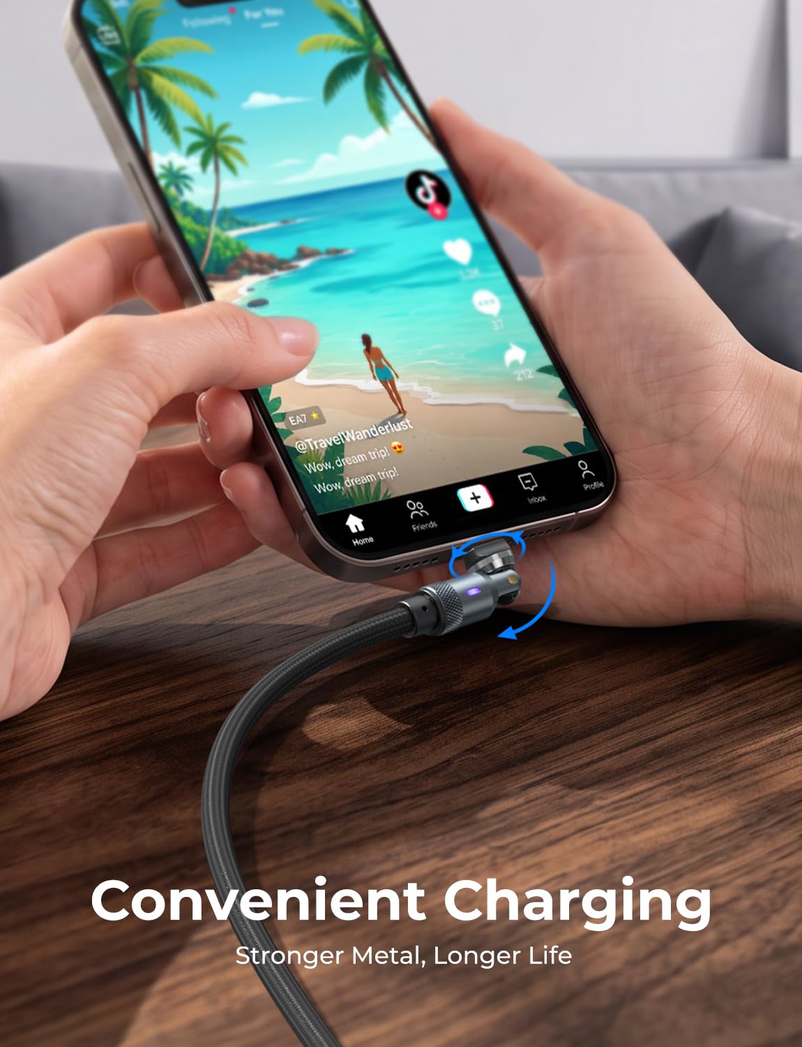 USB C Cable Fast Charging (6FT), Chubby 240W USB C to USB C Cable