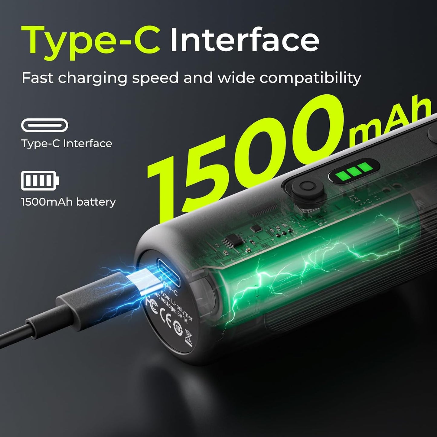 ELEGOO Electric Screwdriver Set with 33 Magnetic Bits and 3 Torque Setting | Max 10 N.m, 1500mAh Rechargeable Cordless Screwdriver, LED Light, Mini Power Screwdriver Tool Kit for 3D Printer, PC, Camera