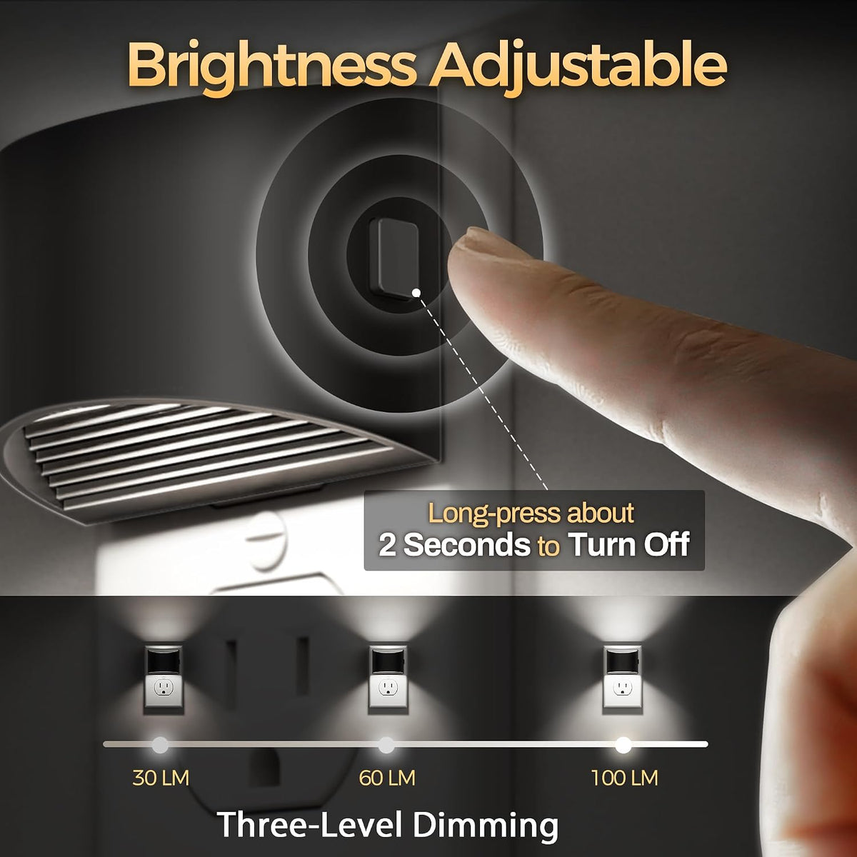 DORESshop Night Light, Night Lights Plug into Wall, Adjustable, 5000K