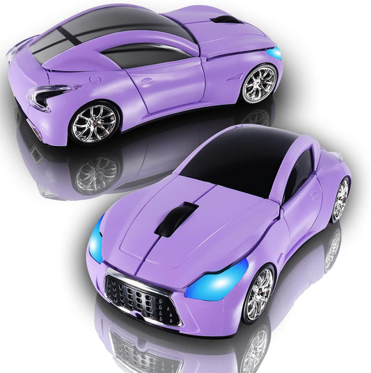 elec Space Car Mouse, Wireless Mouse (Purple)