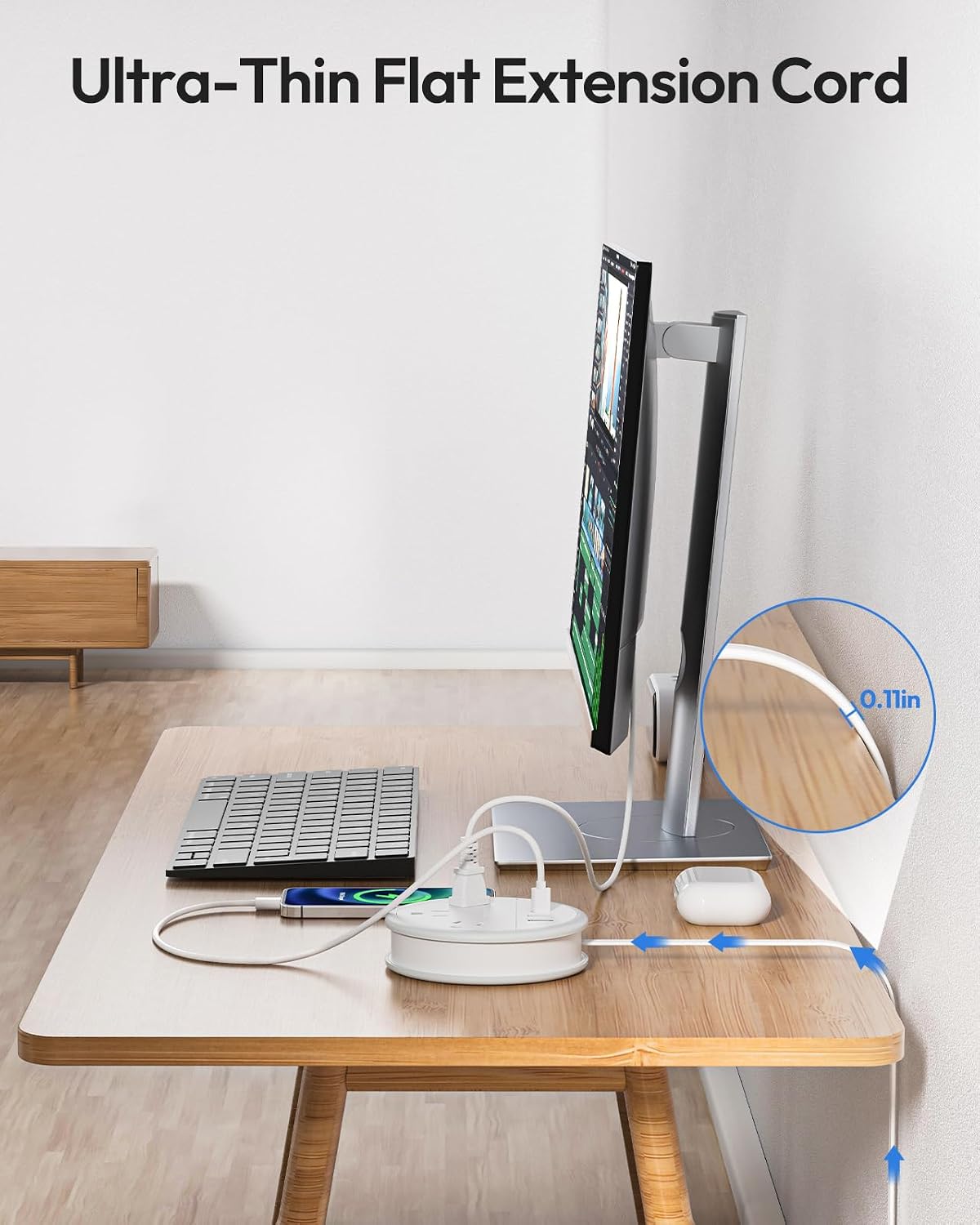 NTONPOWER Travel Power Strip, Travel Essentials, Cruise Essentials 2026 | Cruise Approved Power Strip, 3 Outlets 4 USB Ports(2 USB C), 4FT Wrapped Around Cord, Beach Vacation Essentials, Travel Gift