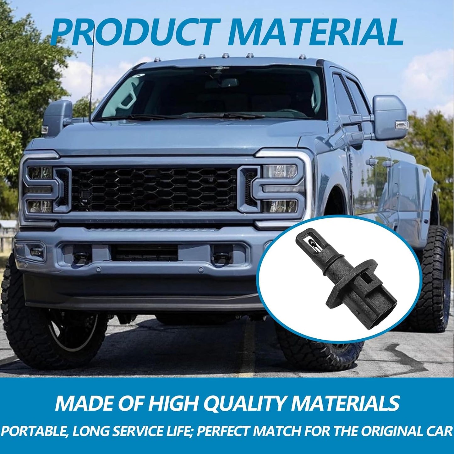 Intake Air Charge Temp Sensor for 1997-2008 F0rd F-150 F-250 F-350, 1997-2002 E-Series, Expedition, 1999-2005 Mustang Ranger Navigator, Lincoln Mercury - Replace DY735 AX31 158-1424