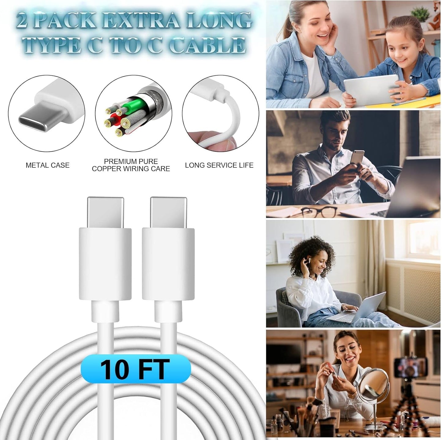 Samsung Super Fast Charger,25W Samsung Charger Fast Charging Block,2Pack Type C Android Phone Charger,USB C Cable for Samsung Galaxy S26 Ultra/S26+/S25/S24 FE/S23/S22/S21/A14/A54/Z Fold 7/6/Z Flip 7/6