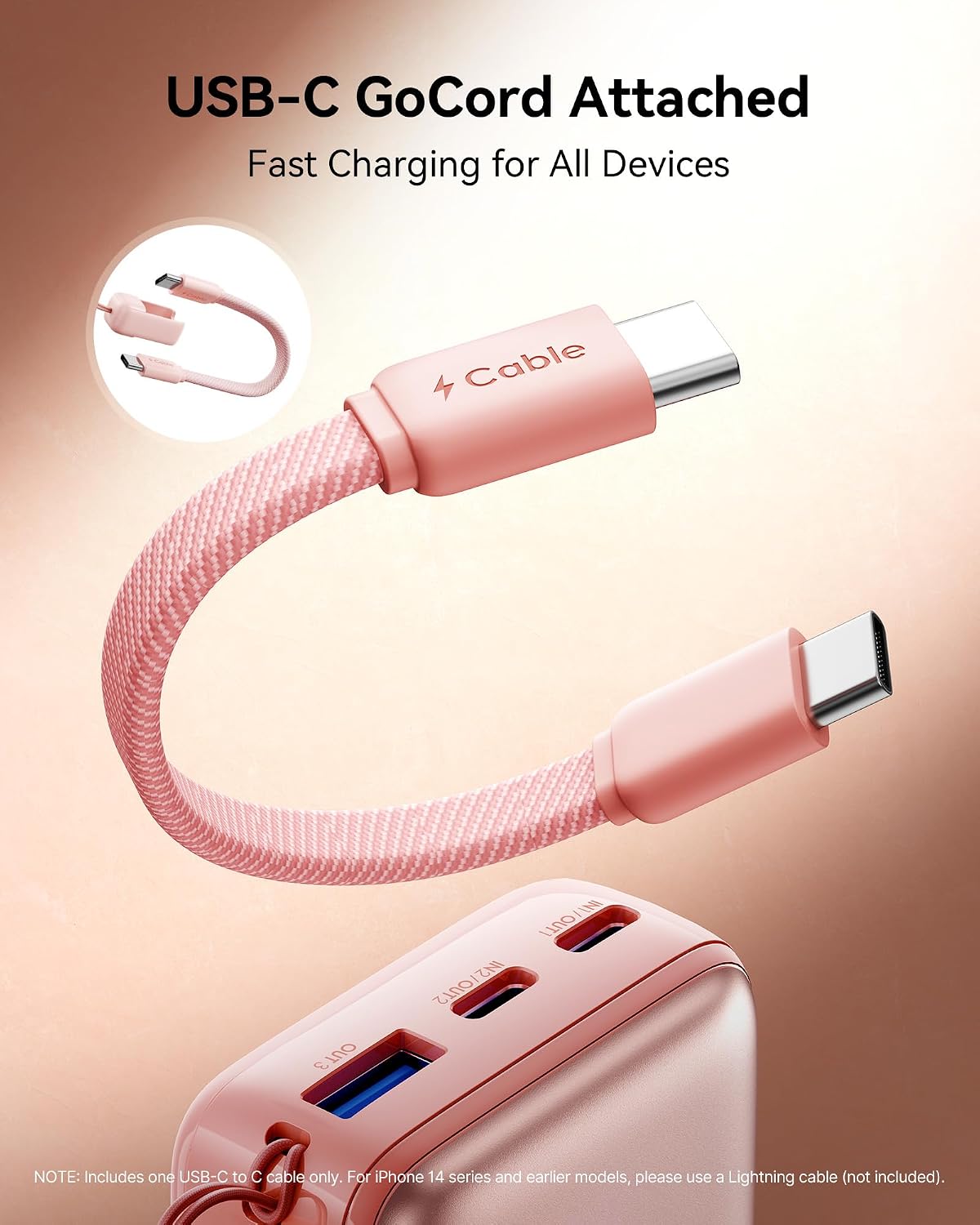 INIU Portable Charger, Ultra Mini 10000mAh 45W Fast Charging Power Bank | Flight-Safe, USB-C Cable, Travel Essential, 45W Battery Phone Pack for iPhone 17 16 Samsung S26 Google iPad etc, Light Blue