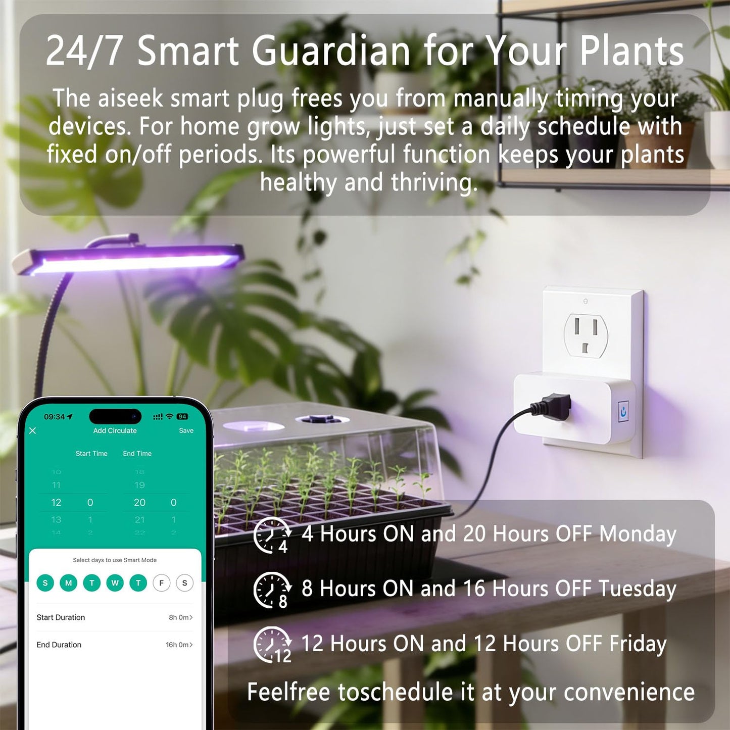 Smart Plug with Energy Monitoring, 15A 1800W 2.4Ghz Wi-Fi Outlet 4-Pack, Pro Series Tuya Smart Plug, Compatible with Alexa & Google Assistant, Programmable Timer, ETL & FCC Certified